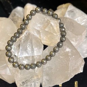 Pyrite 6mm bracelet
